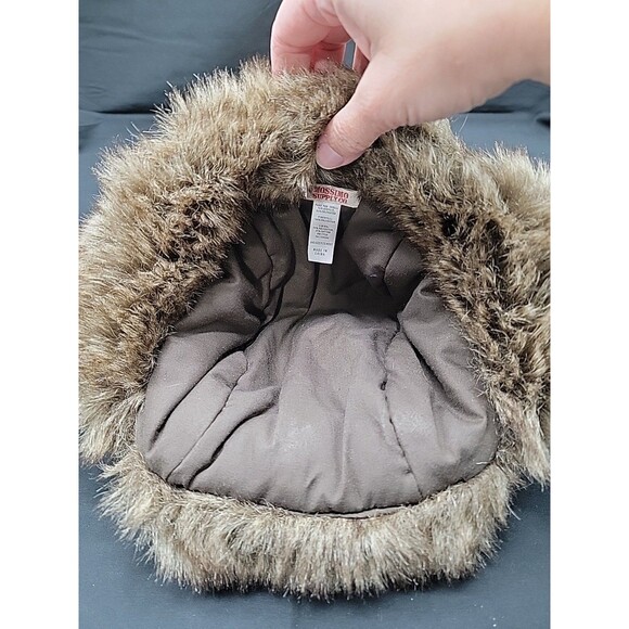 Mossimo Faux Fur Trapper Hat Brown Unisex One Size Fits Most - Picture 6 of 6